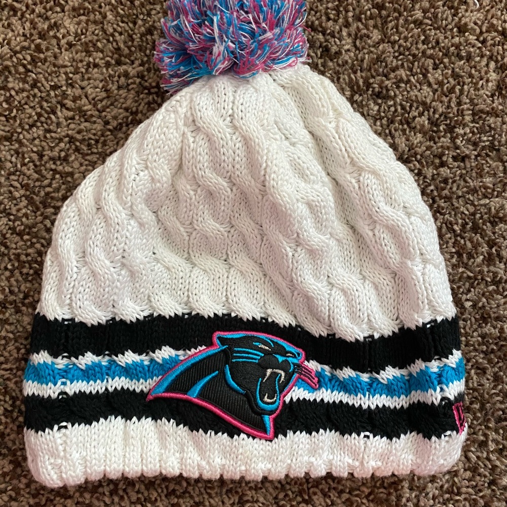 NFL Carolina Panthers crucial catch beanie pink